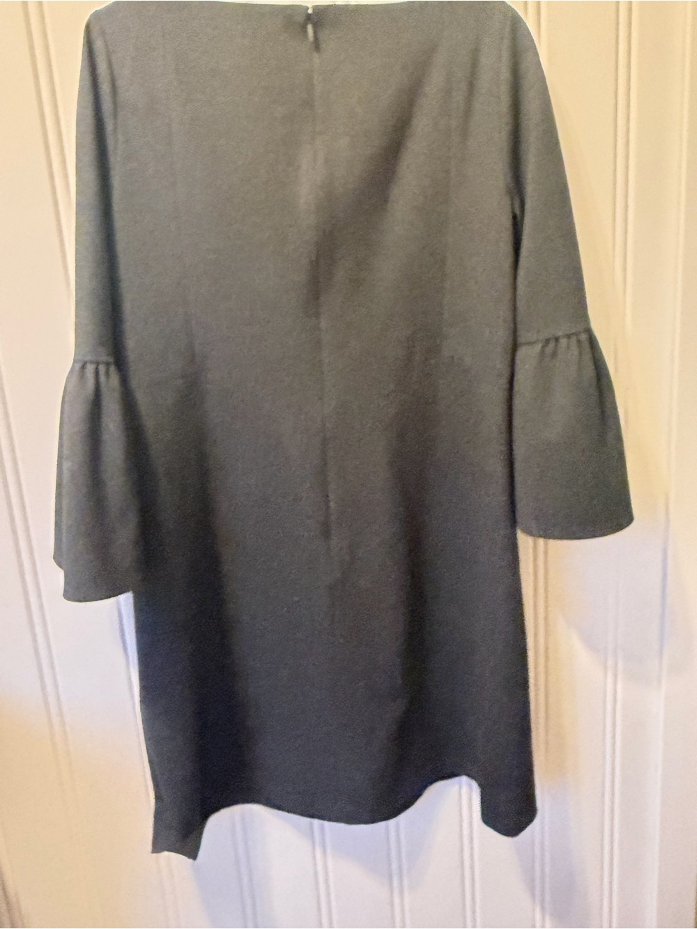 Lafayette 148 Marissa Bell Sleeve Grey Dress Size L - Picture 8 of 10